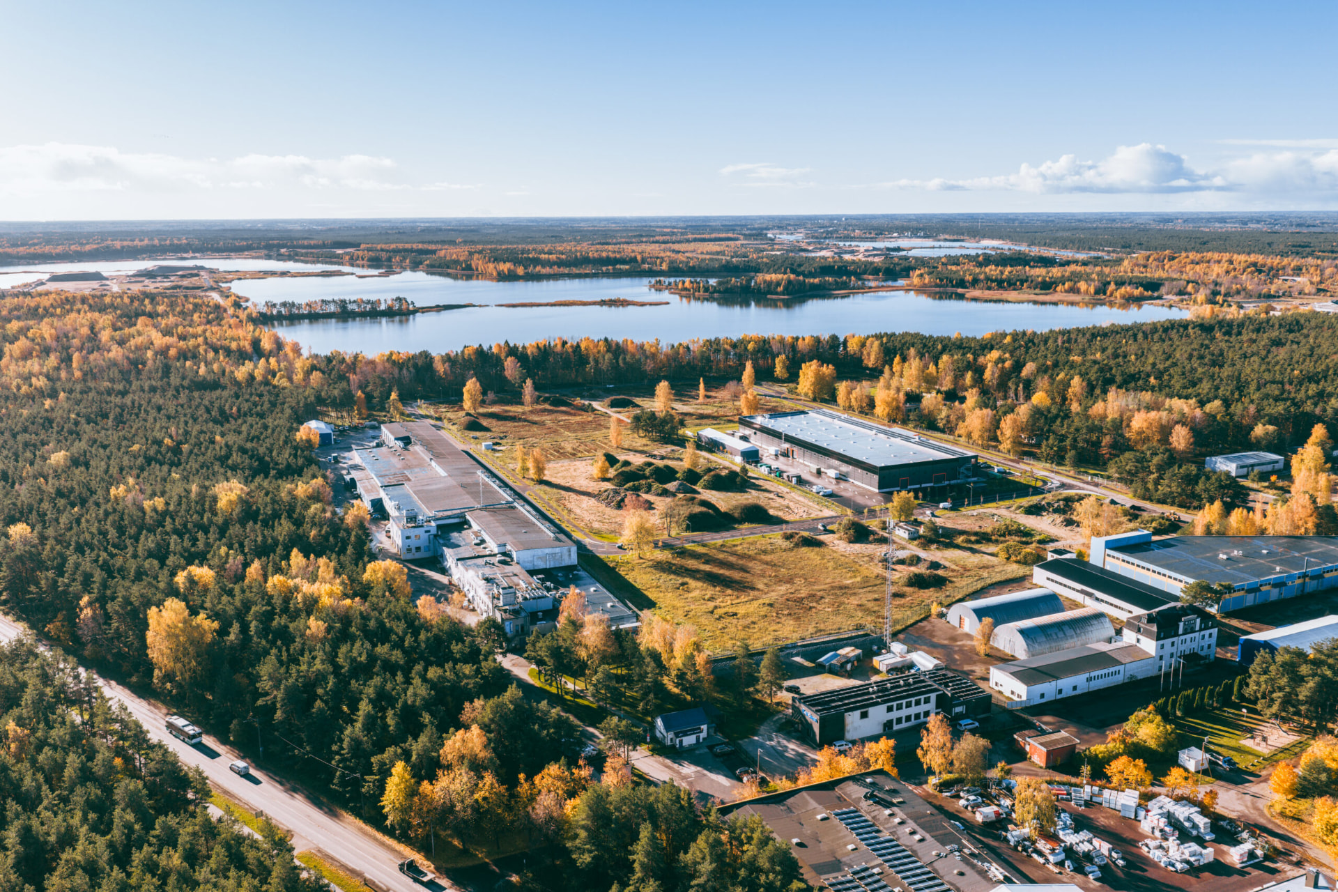 Sinirebase piirkonna ärikinnistud õhust